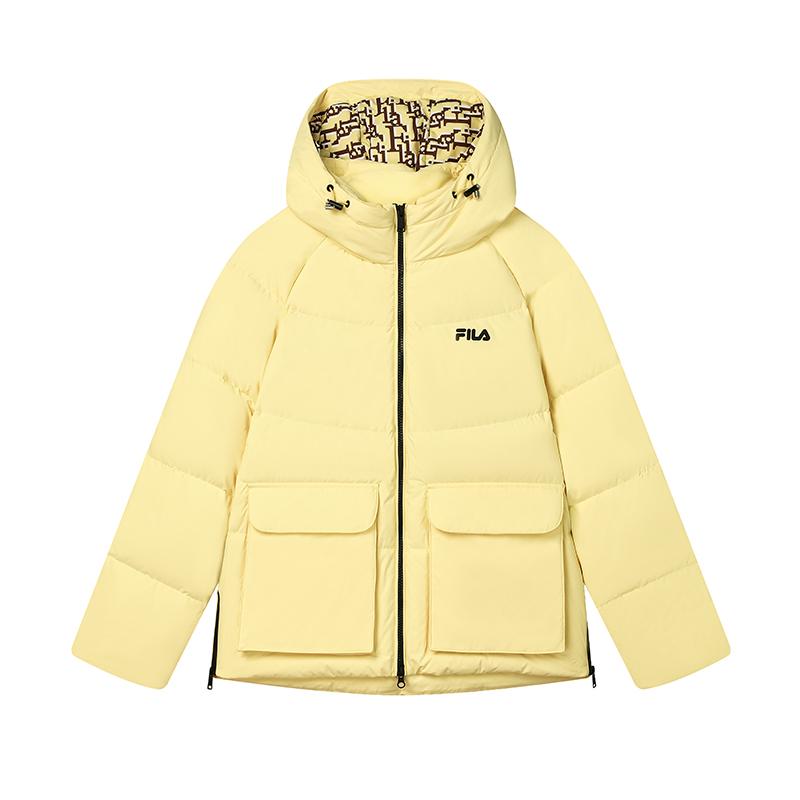 

FILA Женский пуховик Желтый цветок Жимолость, Yellow Floral Azalea