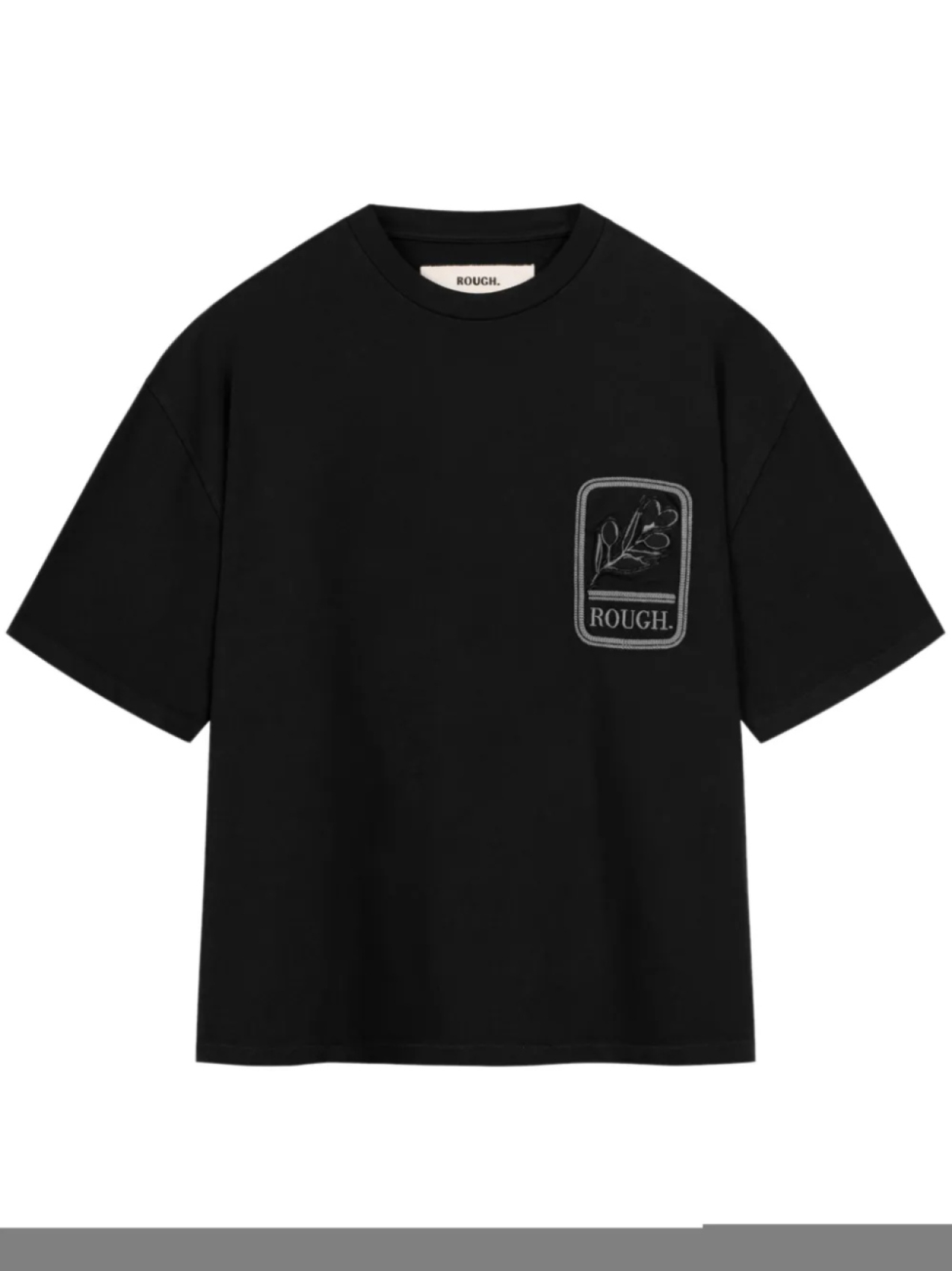 

ROUGH. Футболка Olive Emblem, черный