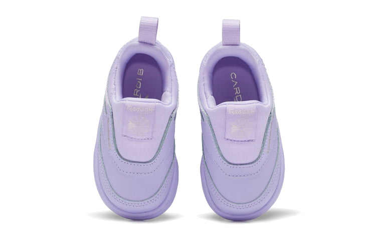 Детские слипоны Reebok Cardi B x Club C Slip-On 3, цвет «Crisp Purple» — фото 4