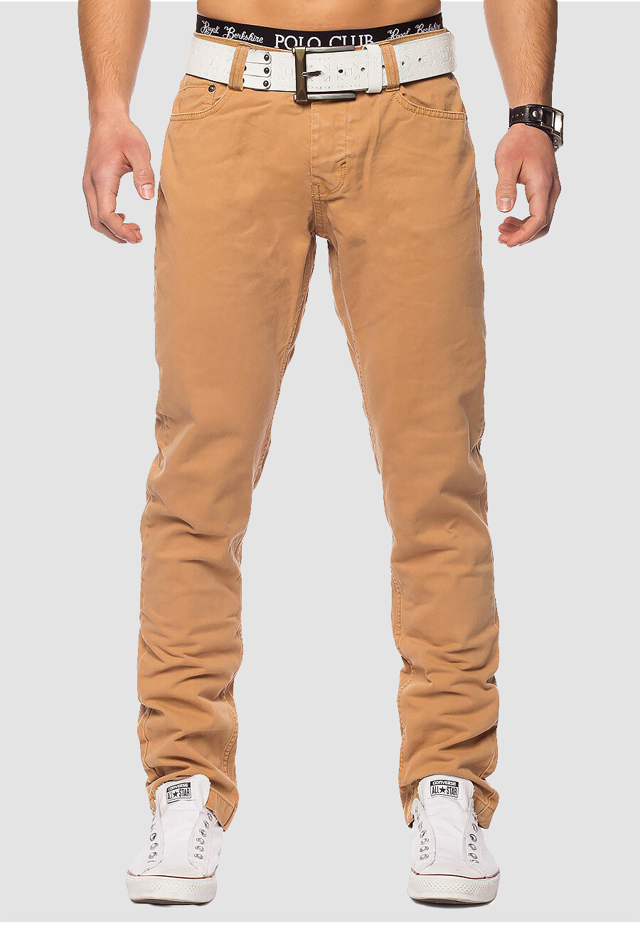 

Брюки чинос 98 86 Hose Tapered Leg Reine H1421, кэмел