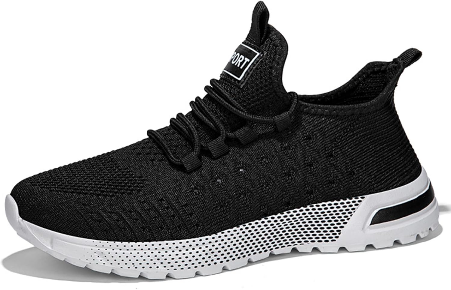 

Мужские легкие слипоны для ходьбы: дышащая сетка, противоскользящие. Идеально подходят для тенниса, бега и тренировок. Модный дизайн Kpdwfms, черный