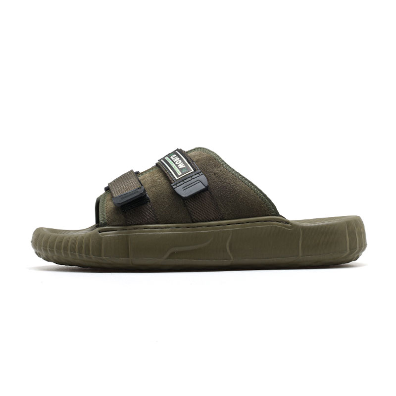 

Мужские тапочки-слайды, устойчивые к истиранию и запаху Roubini, Olive Green