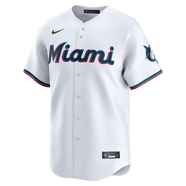 Мужская белая майка Miami Marlins Home Limited Nike — фото 3