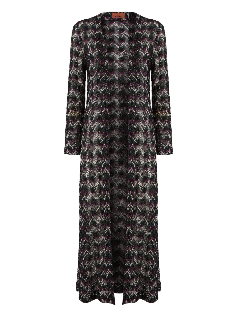 

Вязаный кардиган с шевронным узором Missoni, черный