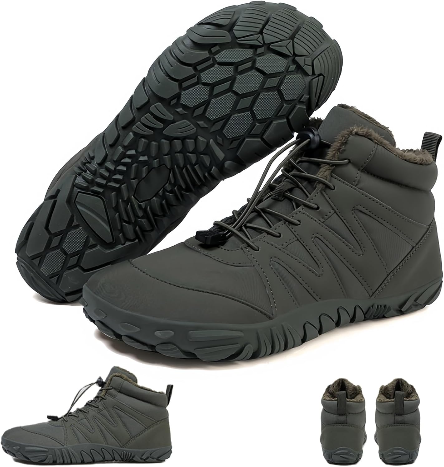 

Зимние ботинки для походов, зимние туристические ботинки, зимняя походная обувь, зимние ботинки с нулевым перепадом для женщин и мужчин Levdro, D-1 Men 6/8 Women