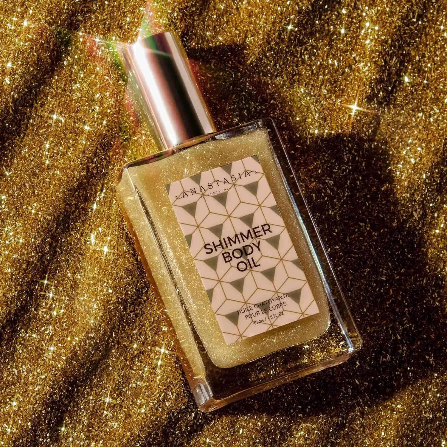 Anastasia Beverly Hills - Мерцающее масло для тела, Gold — фото 4