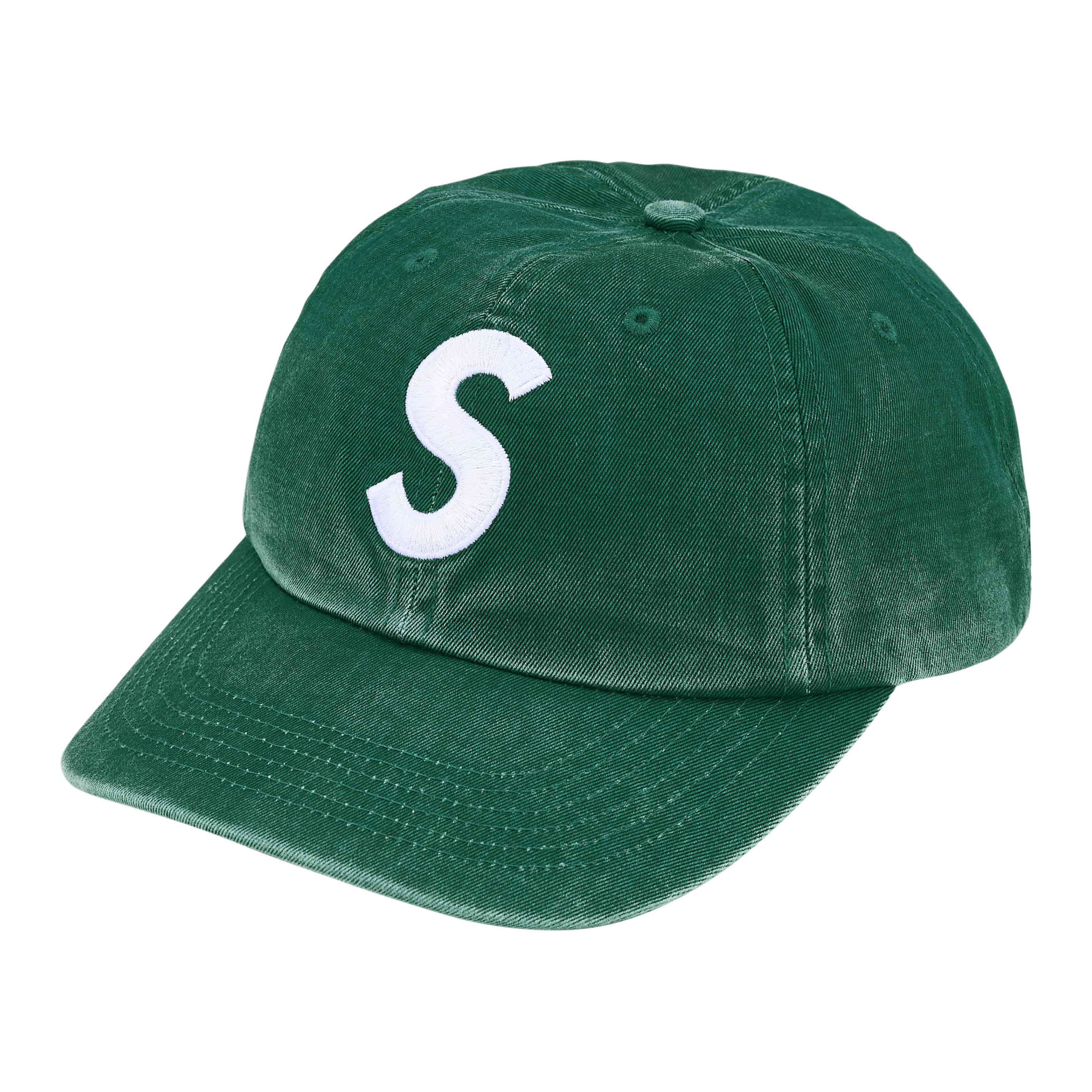 

Supreme Шестипанельная кепка с пигментным покрытием и логотипом S, Green