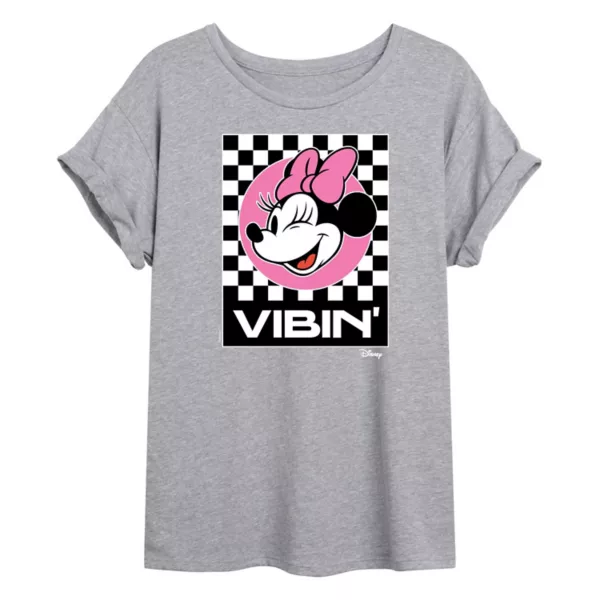 

Футболка Vibin' Minnie Juniors оверсайз Disney, серый