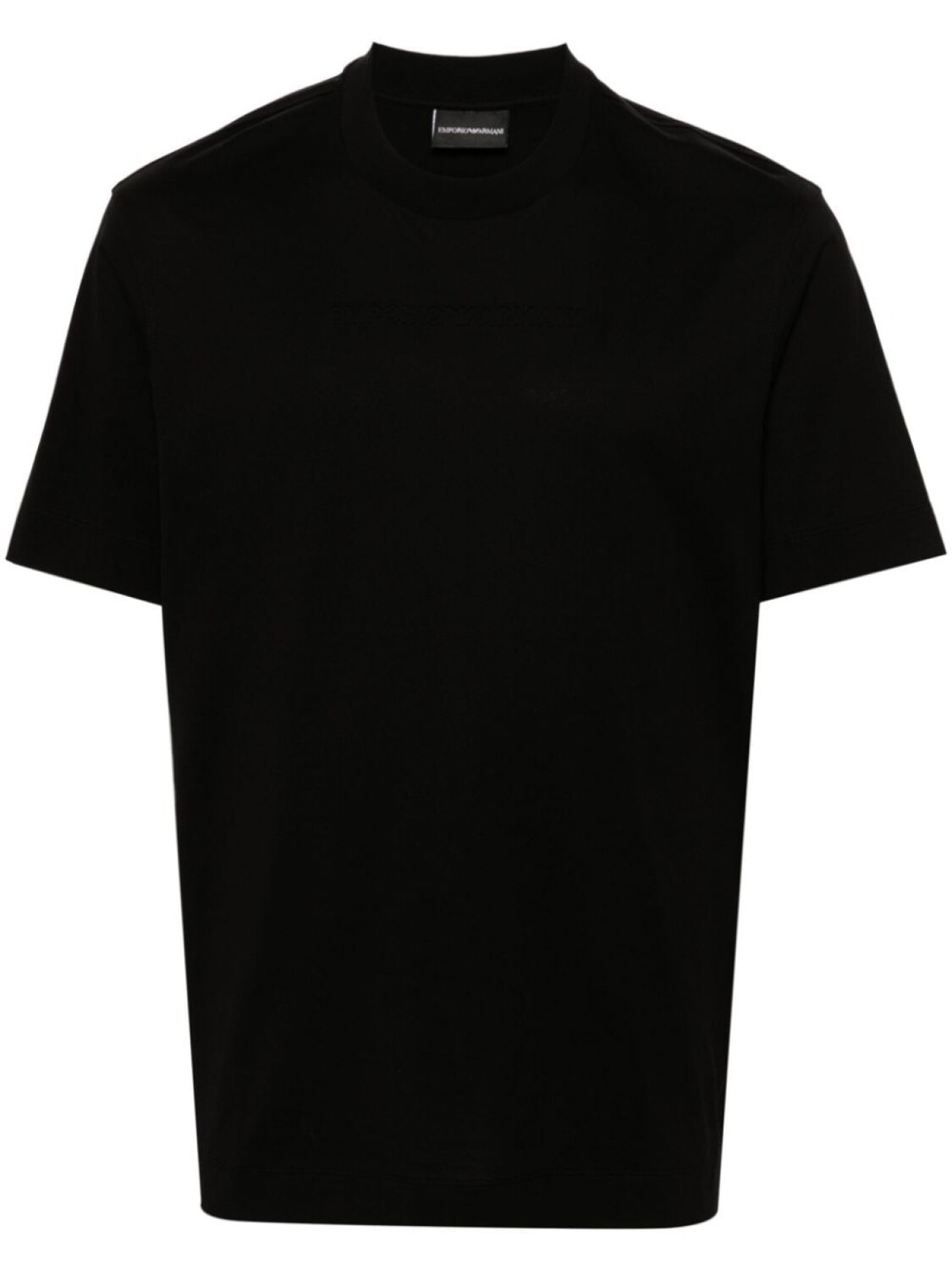 

Emporio Armani футболка из хлопка с тиснением логотипа, черный