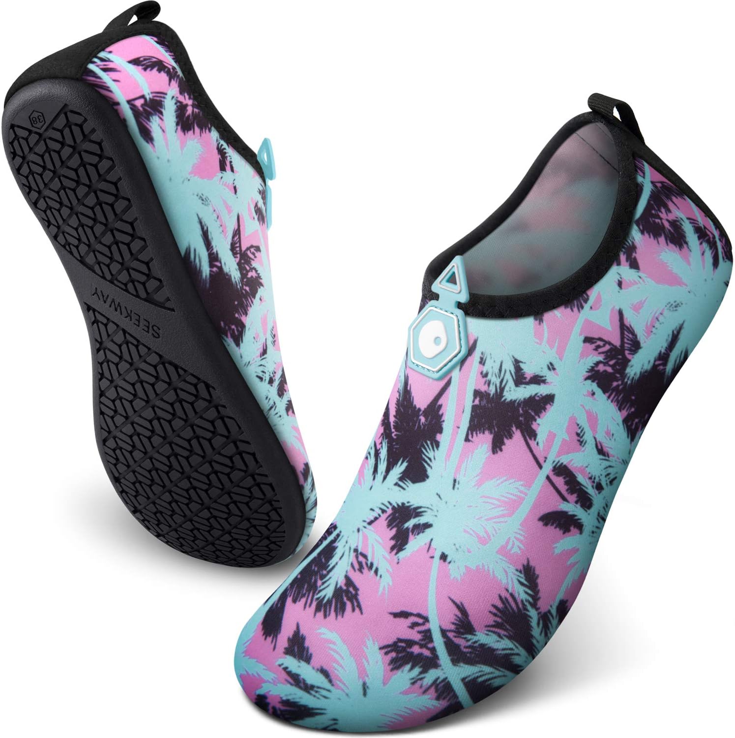 

Водные тапочки SEEKWAY, быстросохнущие акваноски, обувь для босых ног, легкое надевание, для пляжа, бассейна, плавания, реки, йоги, озера, серфинга, для женщин и мужчин, черные SK001