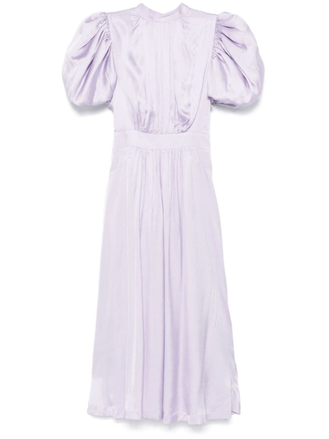 

ROTATE BIRGER CHRISTENSEN атласное платье миди, фиолетовый