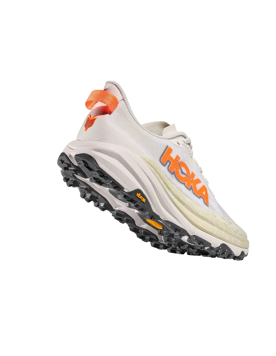 Кроссовки беговые SPEEDGOAT 6 HOKA, белый/неоново-оранжевый — фото 4