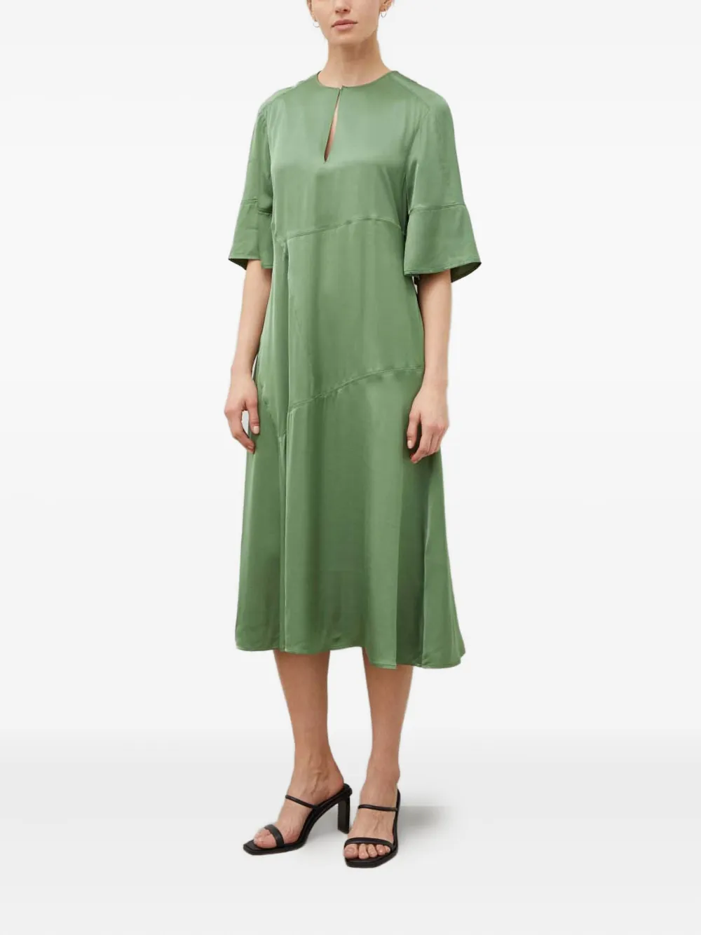 

Платье миди с вырезом-каплей Day Birger Et Mikkelsen, зеленый