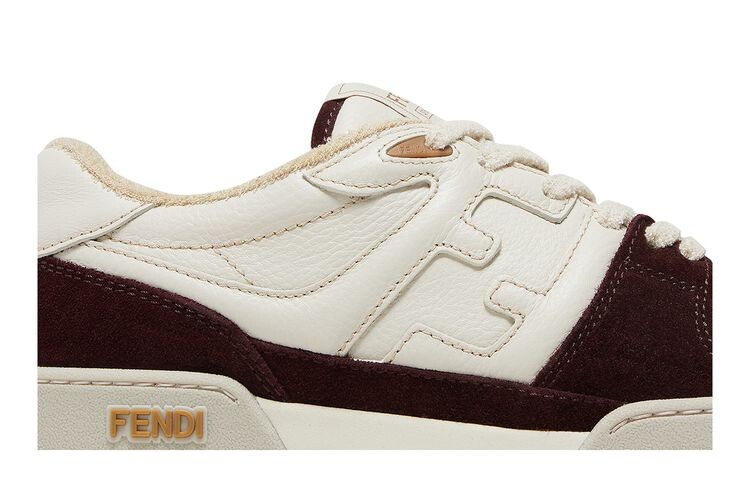 Кроссовки Fendi Match Burgundy, красный — фото 2