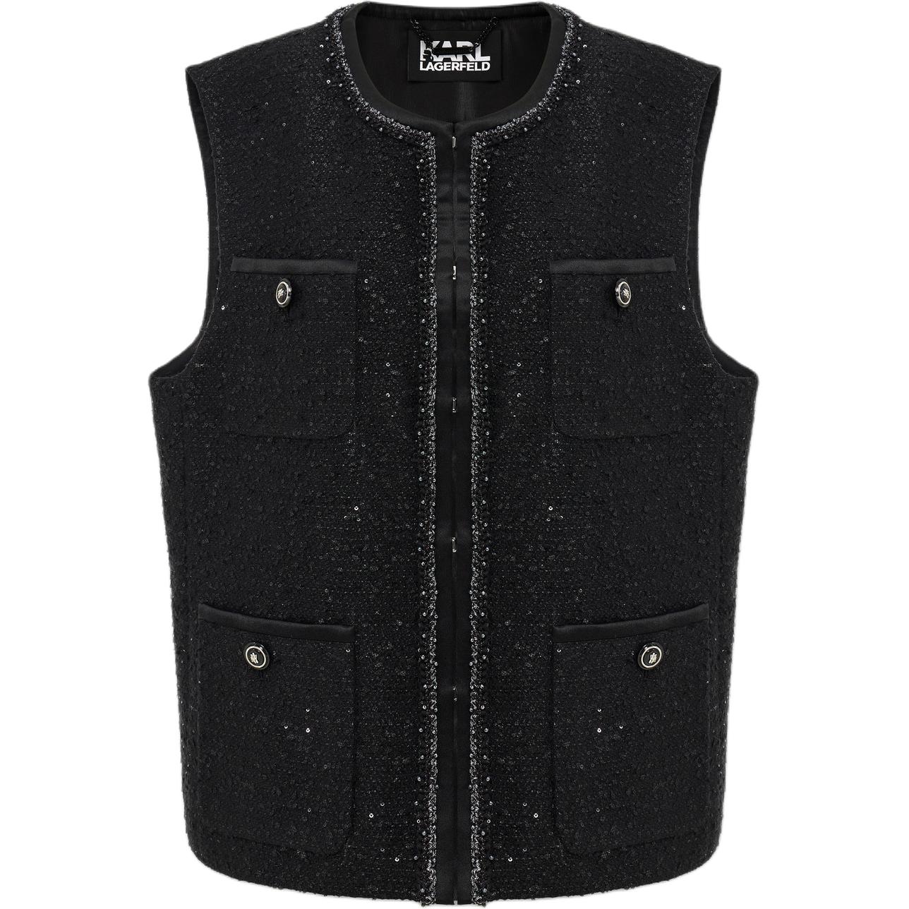 

Женский жилет KARL LAGERFELD SS26 KARL LAGERFELD / Karl Lagerfeld Jeans, черный