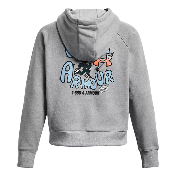 

Толстовка heavyweight terry rose hoodie 'grey' Under Armour, серый