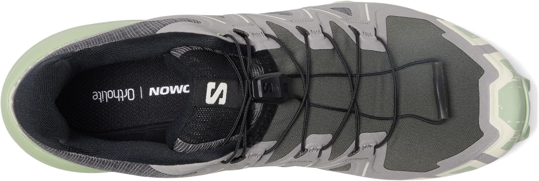 Кроссовки Salomon Speedcross 6, цвет Castlerock/Vanilla Ice/Smoke Green — фото 2