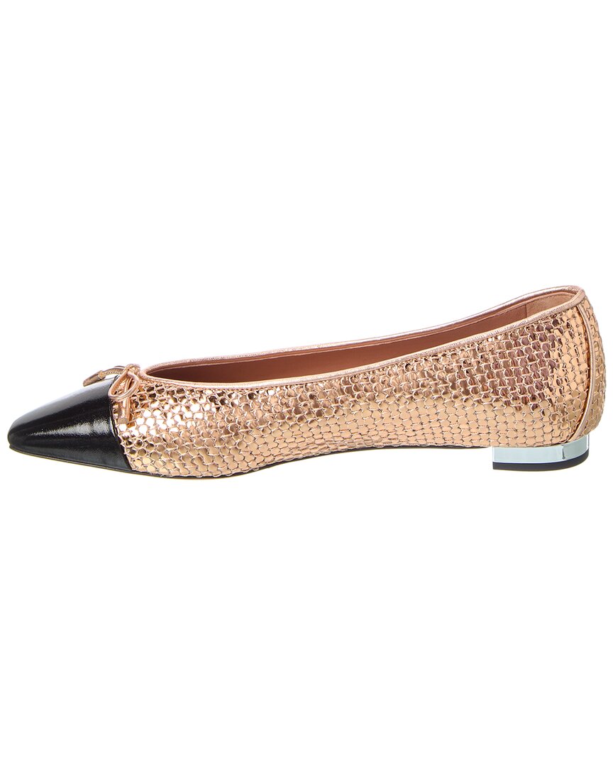 Акваццура Джойя Кожаные балетки Aquazzura, коричневый — фото 2