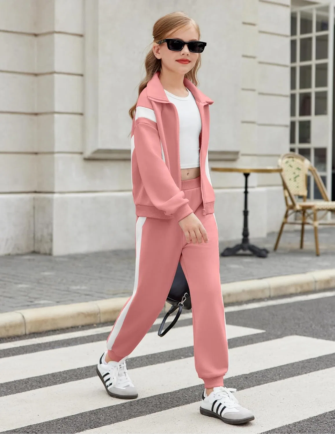 Детский спортивный костюм с молнией Zaclotre, Coral Pink — фото 4