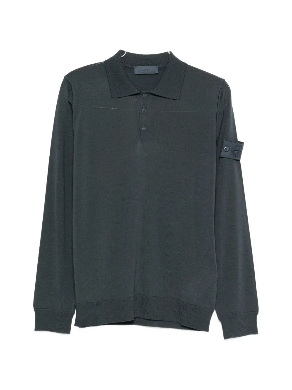 Поло с длинными рукавами Stone Island, синий