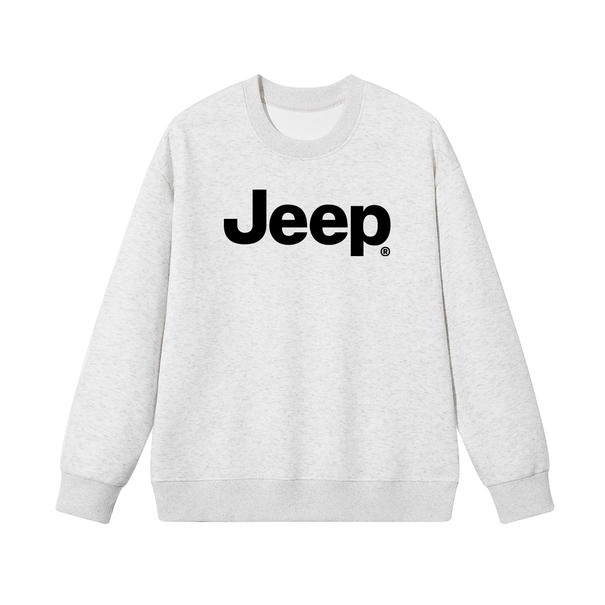 Детская толстовка с круглым вырезом утолщенная Jeep, new year красный fleece-lined — фото 4