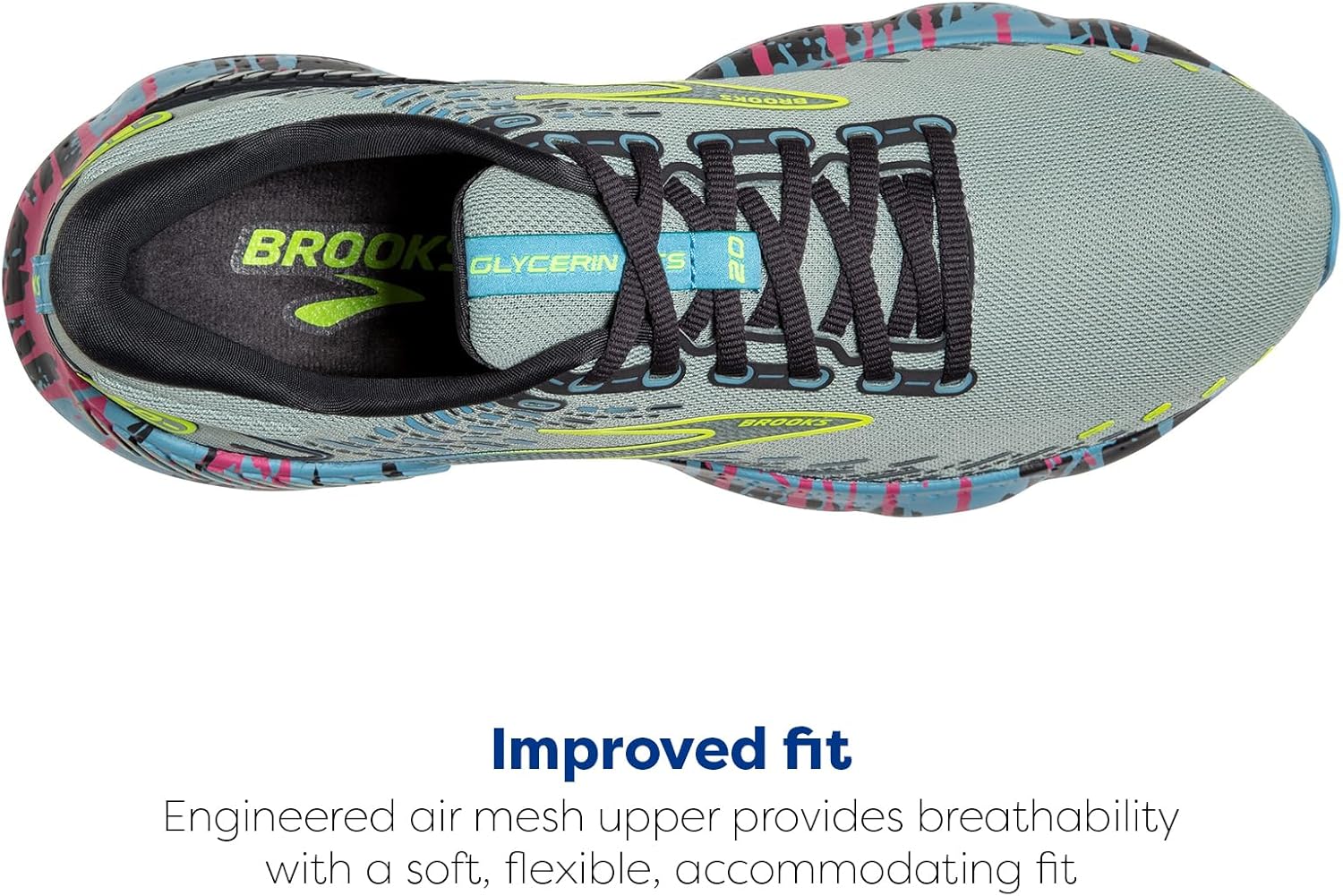 Мужские беговые кроссовки Brooks Glycerin GTS 20 с поддержкой, синий — фото 4