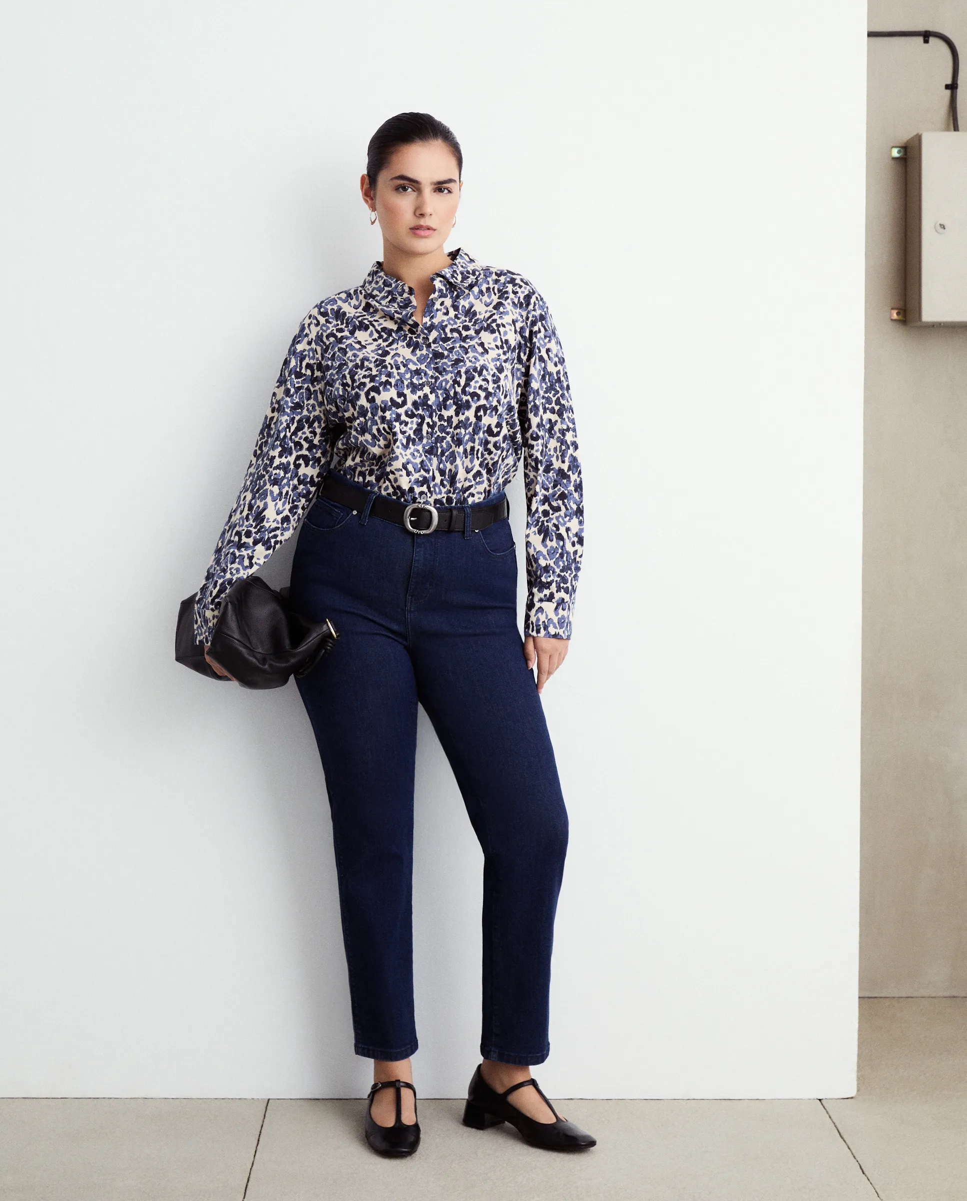 

Женская футболка с длинным рукавом и принтом Couchel, синий