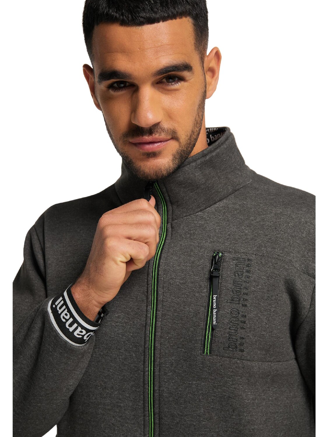

Куртка Bruno Banani Sweatjacke COX, цвет Anthrazit/Melange