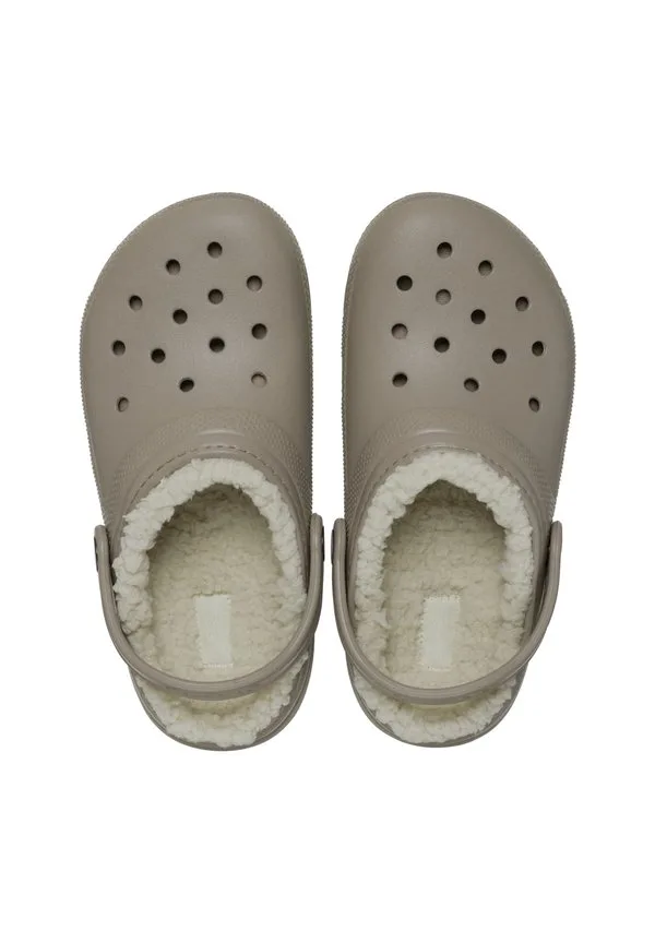 Детские классические домашние тапочки-сабо на подкладке Crocs, Mushroom Bone — фото 3