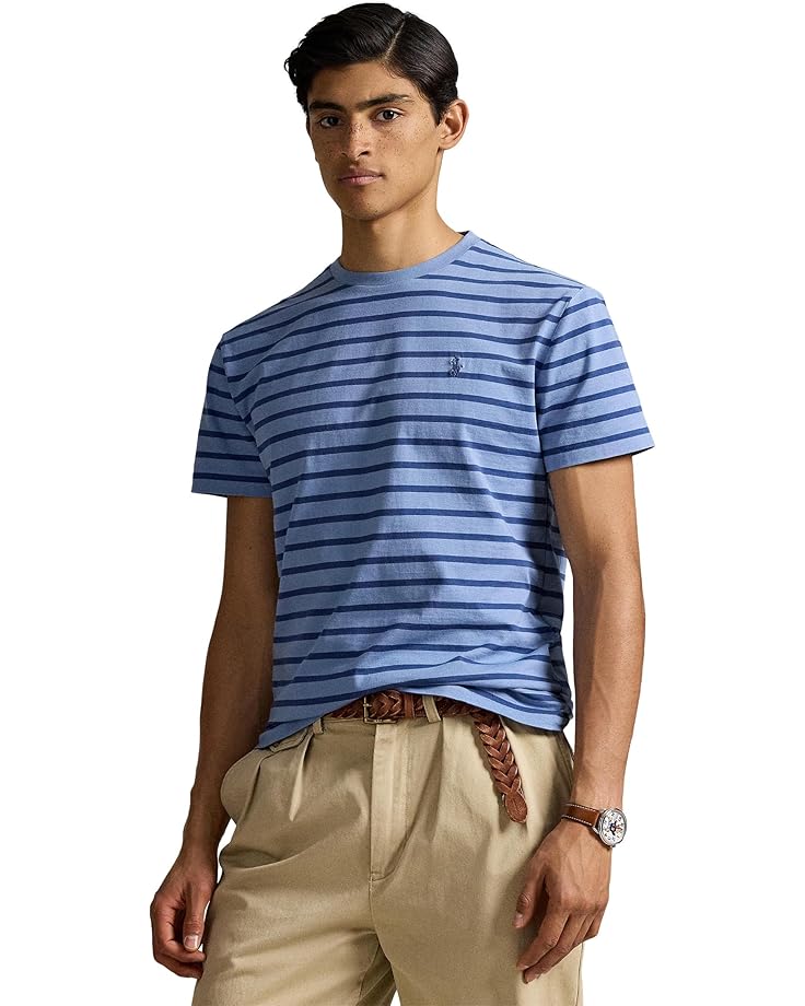 

Футболка Polo Ralph Lauren Classic Fit Striped Jersey T-Shirt, цвет Channel Blue/Old Royal