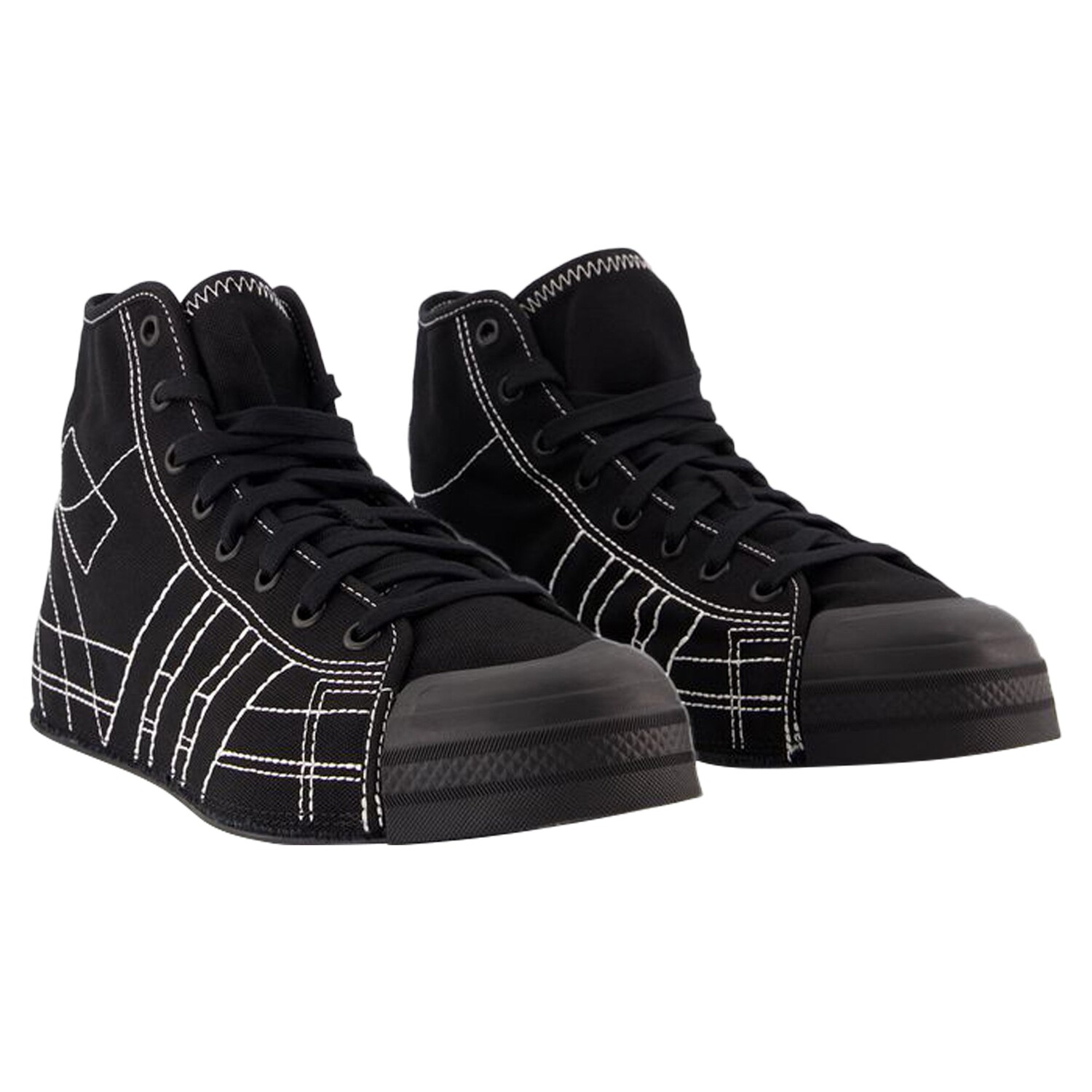 

Кроссовки Nizza Hi - Y-3 - Кожа - Черный, черный