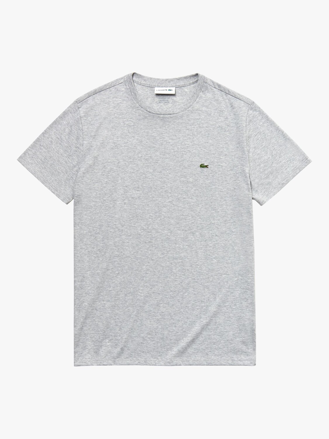

Lacoste Classic Хлопковая футболка Pima с круглым вырезом, CCA Argent Chine