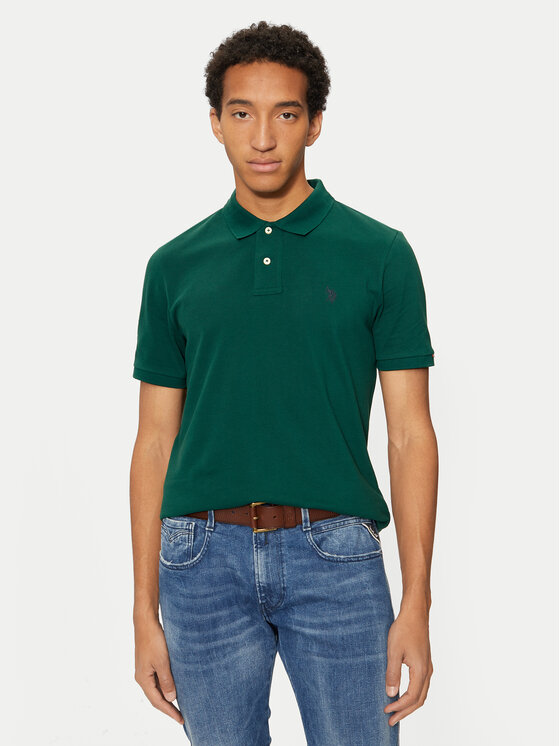 

Рубашка поло стандартный крой MUP3312 U.S. Polo Assn., зеленый