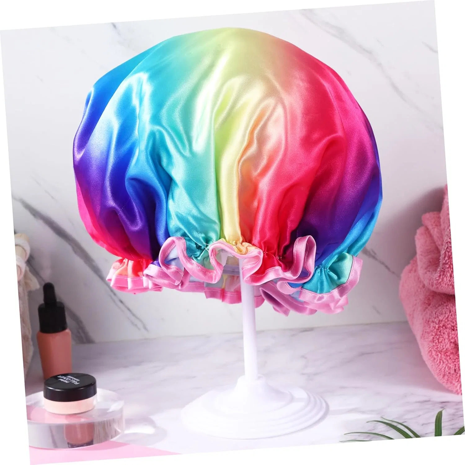 Шапочка для душа FRCOLOR из двухслойного сатина Frcolor — фото 4