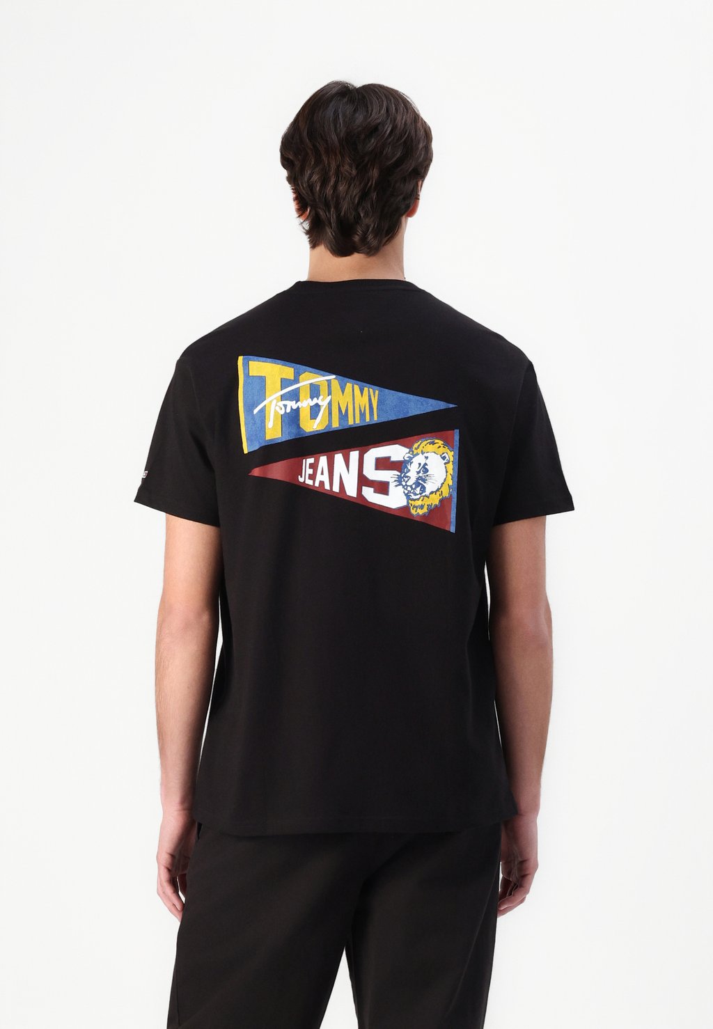 

Футболка с принтом FLAG TIGER TEE Tommy Jeans, черный