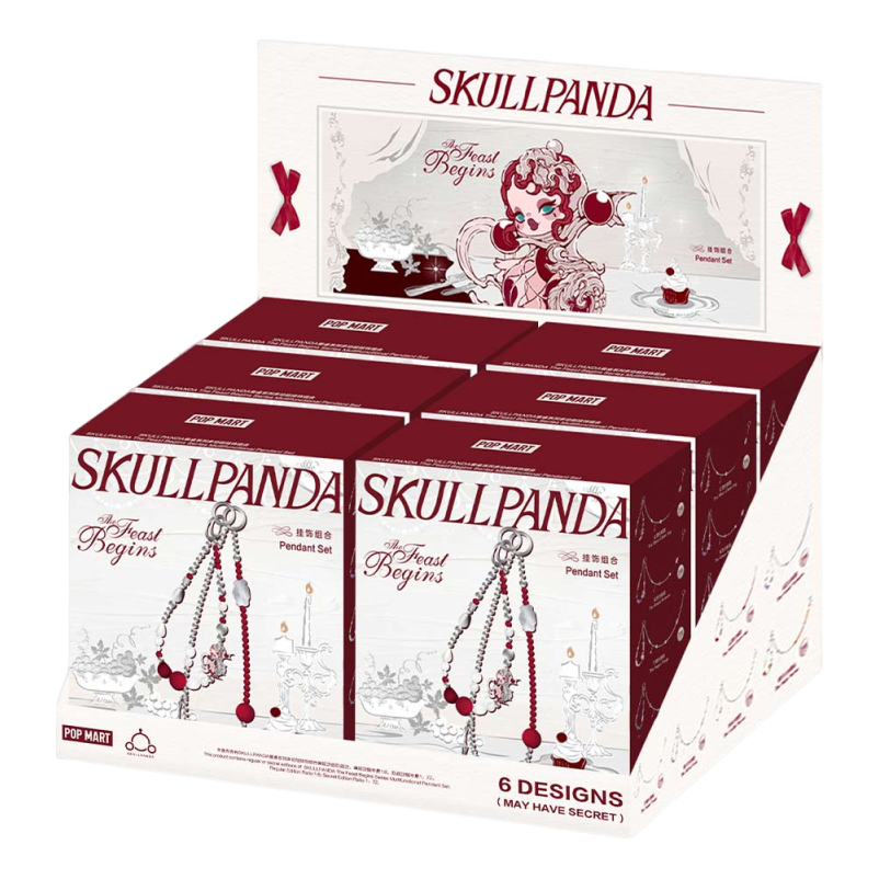 

Pop Mart SKULLPANDA Серия «Праздник начинается» Многофункциональный кулон, запечатанные футляры (6 коробочек-сюрпризов)