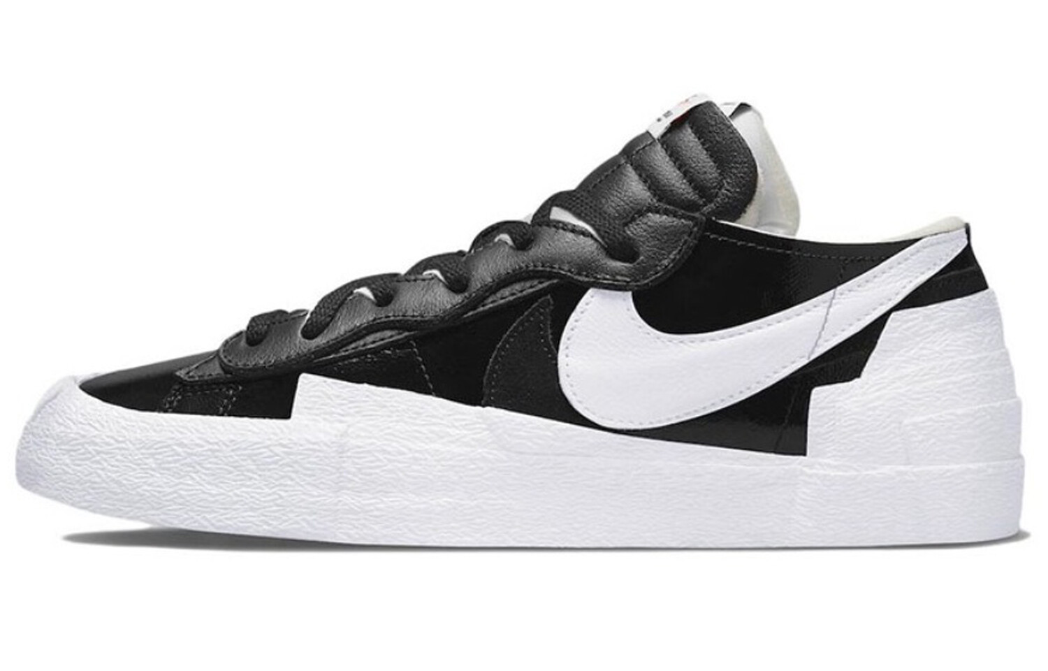 

Кроссовки Sacai X Nike Blazer Skateboard Shoes Women's Low-Top Black Pink