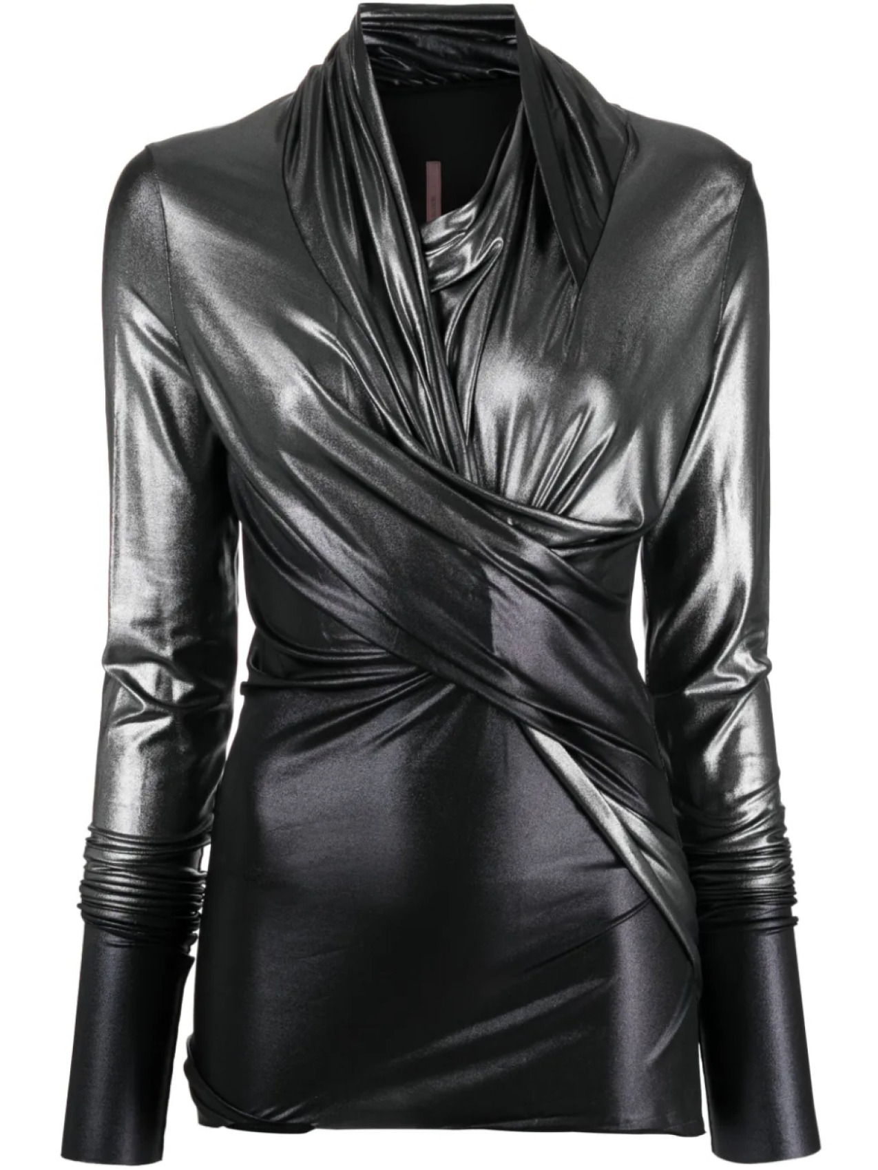 

Rick Owens Lilies топ Easy асимметричного кроя с драпировкой, серебряный