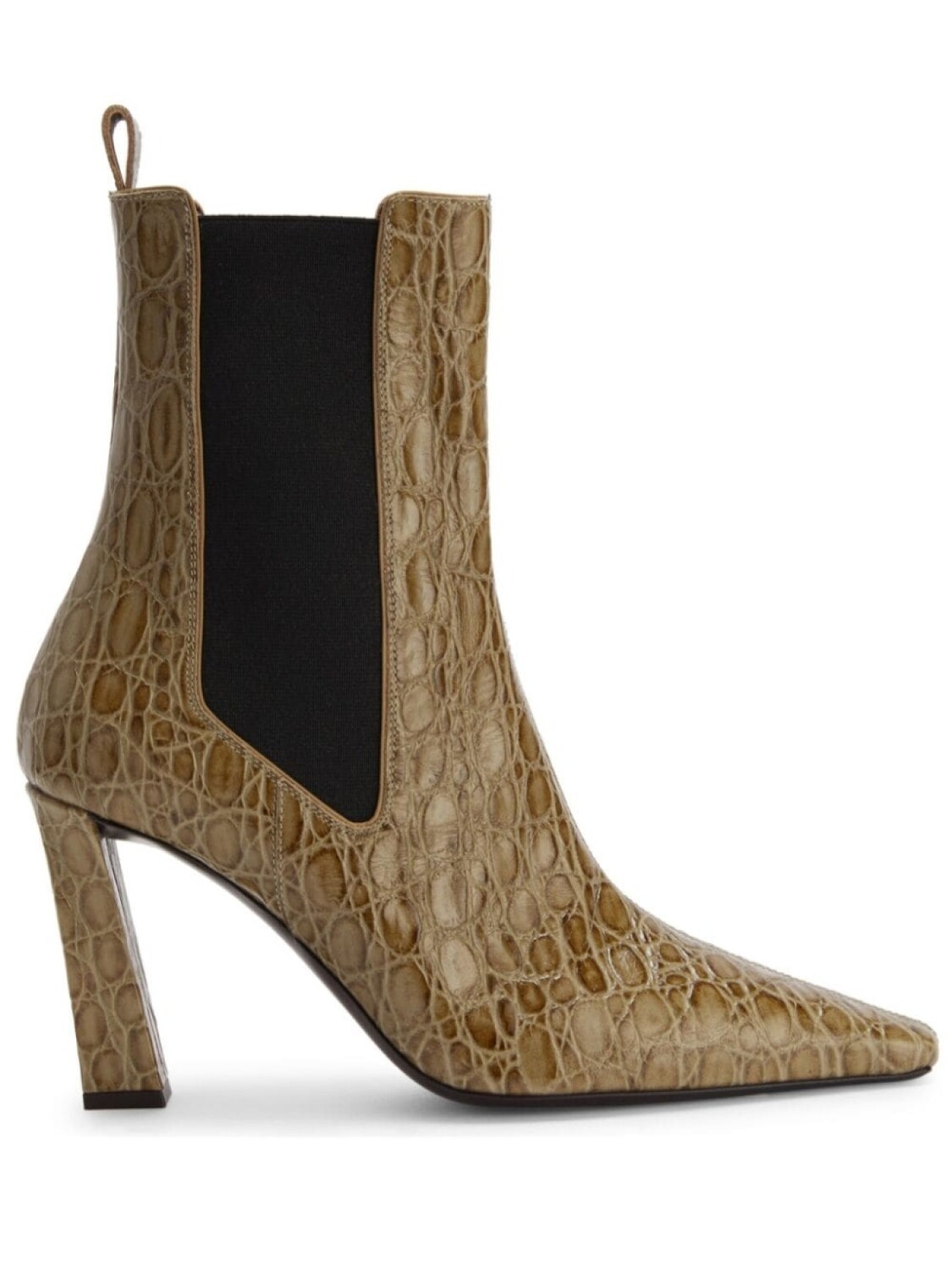 Giuseppe Zanotti ботильоны Janiee со змеиным принтом, нейтральный цвет
