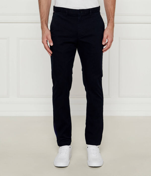 

Брюки чинос bleecker essential twill Slim fit Tommy Hilfiger, синий