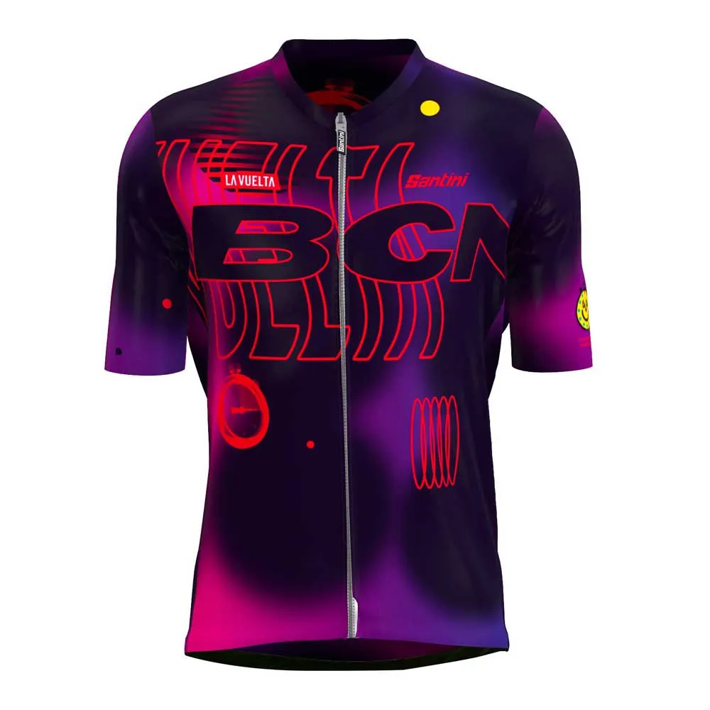 

Джерси Santini Barcellona stage La Vuelta Official short sleeve, фиолетовый
