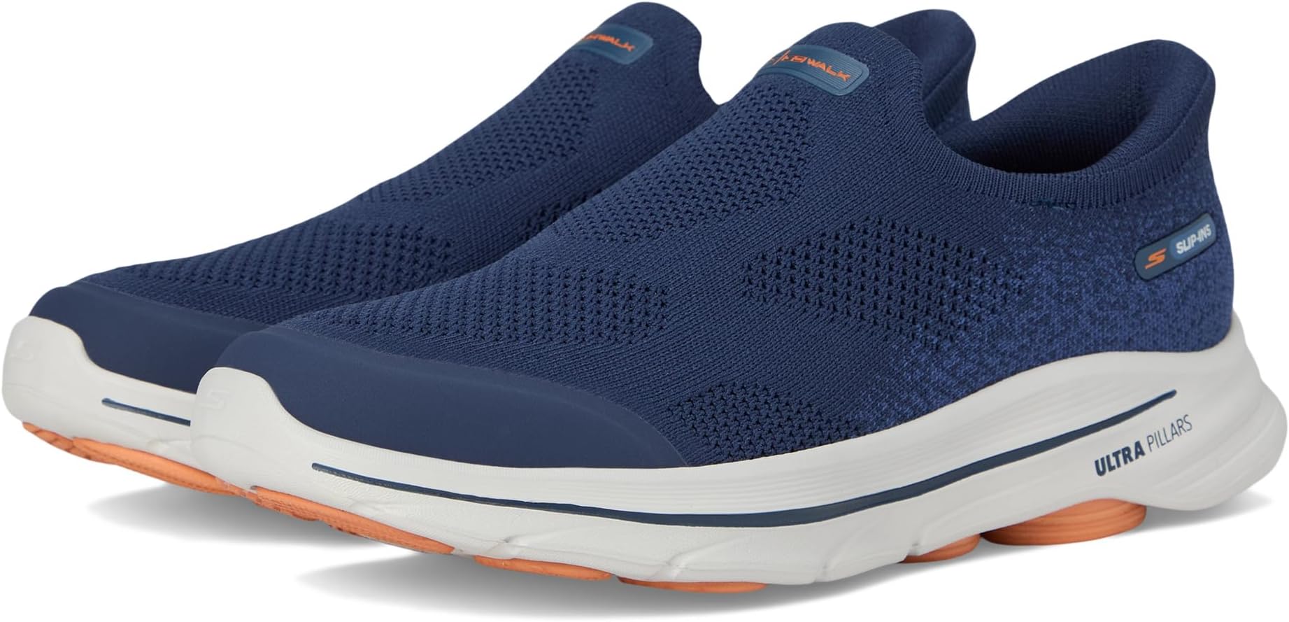 

Кроссовки SKECHERS Performance Go Walk 8 Pelayo Hands Free Slip-in, цвет Navy/Orange