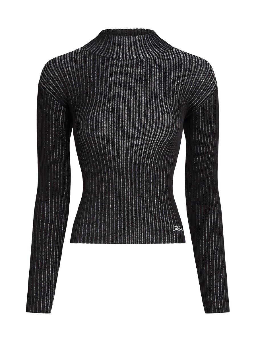 

Свитер Karl Lagerfeld Sweater, черный/серебристый