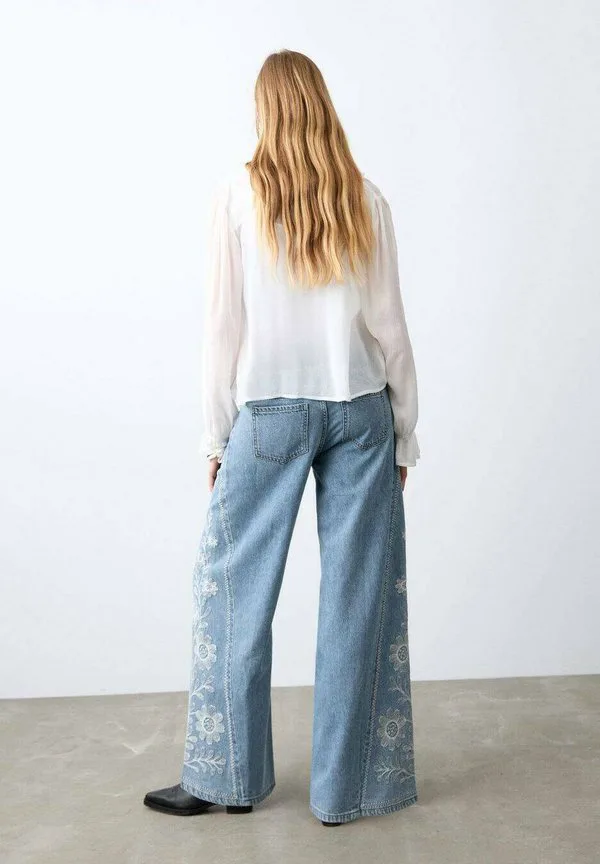 Подростковые мешковатые джинсы Mango Kids, Azul Medio — фото 2