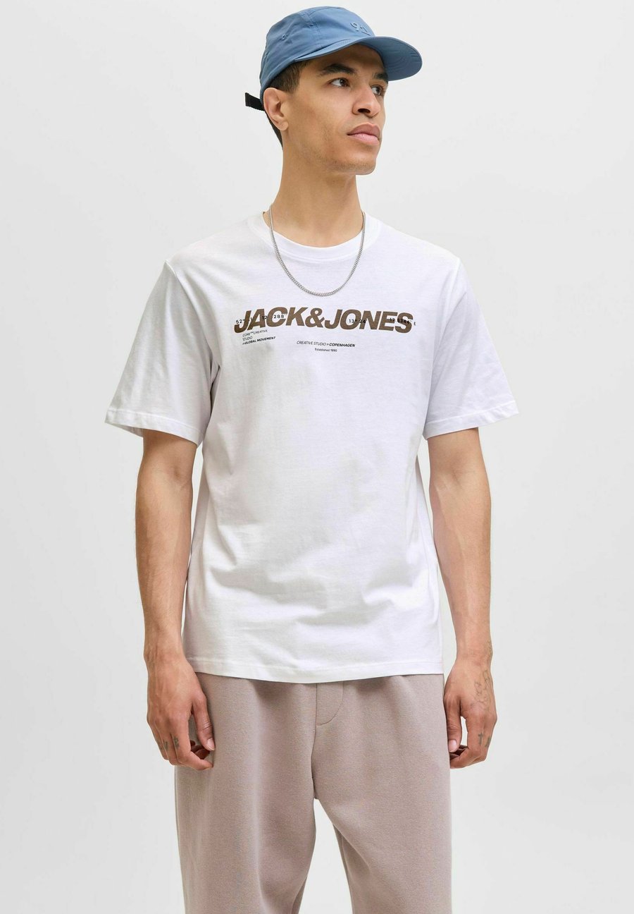 

Футболка Jack & Jones RUNDHALSAUSSCHNITT, Bright White/Off-White