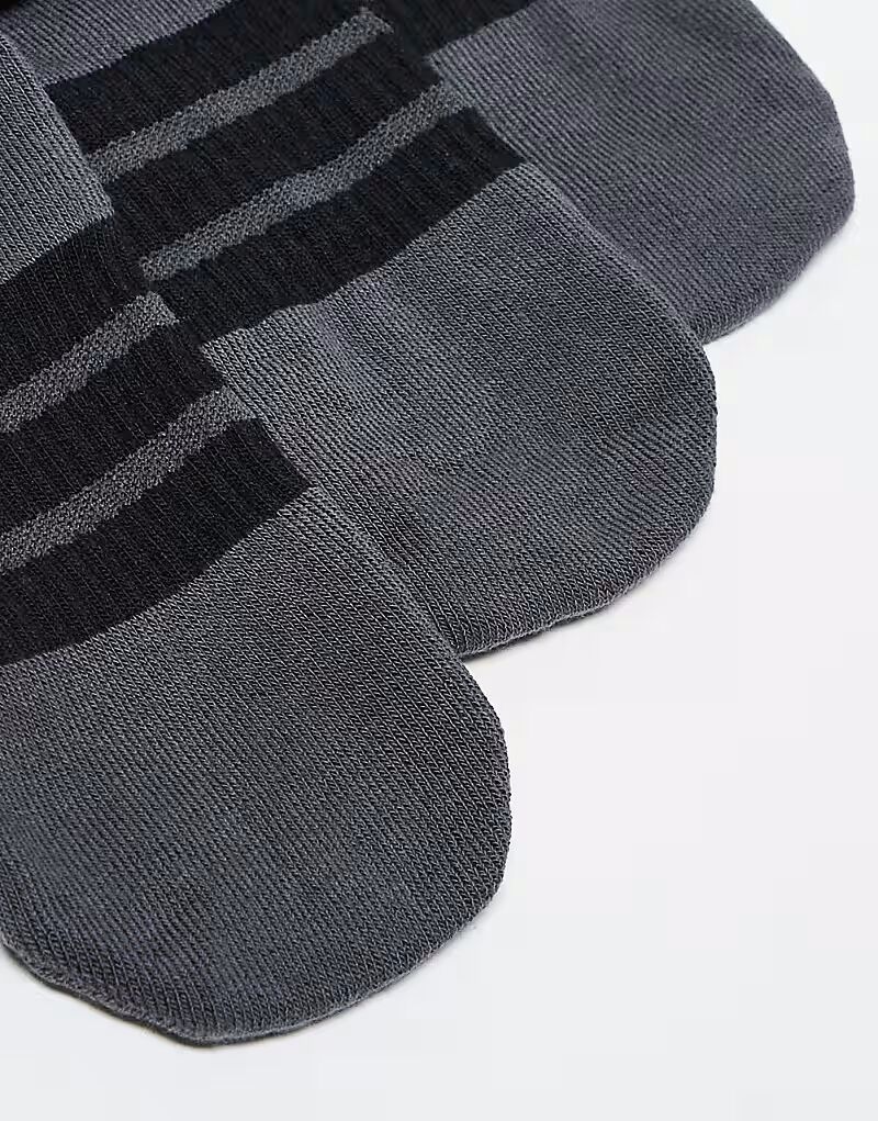 Носки Adidas Running Essentials Crew черного и серого цвета, 3 упаковки Adidas Performance — фото 2