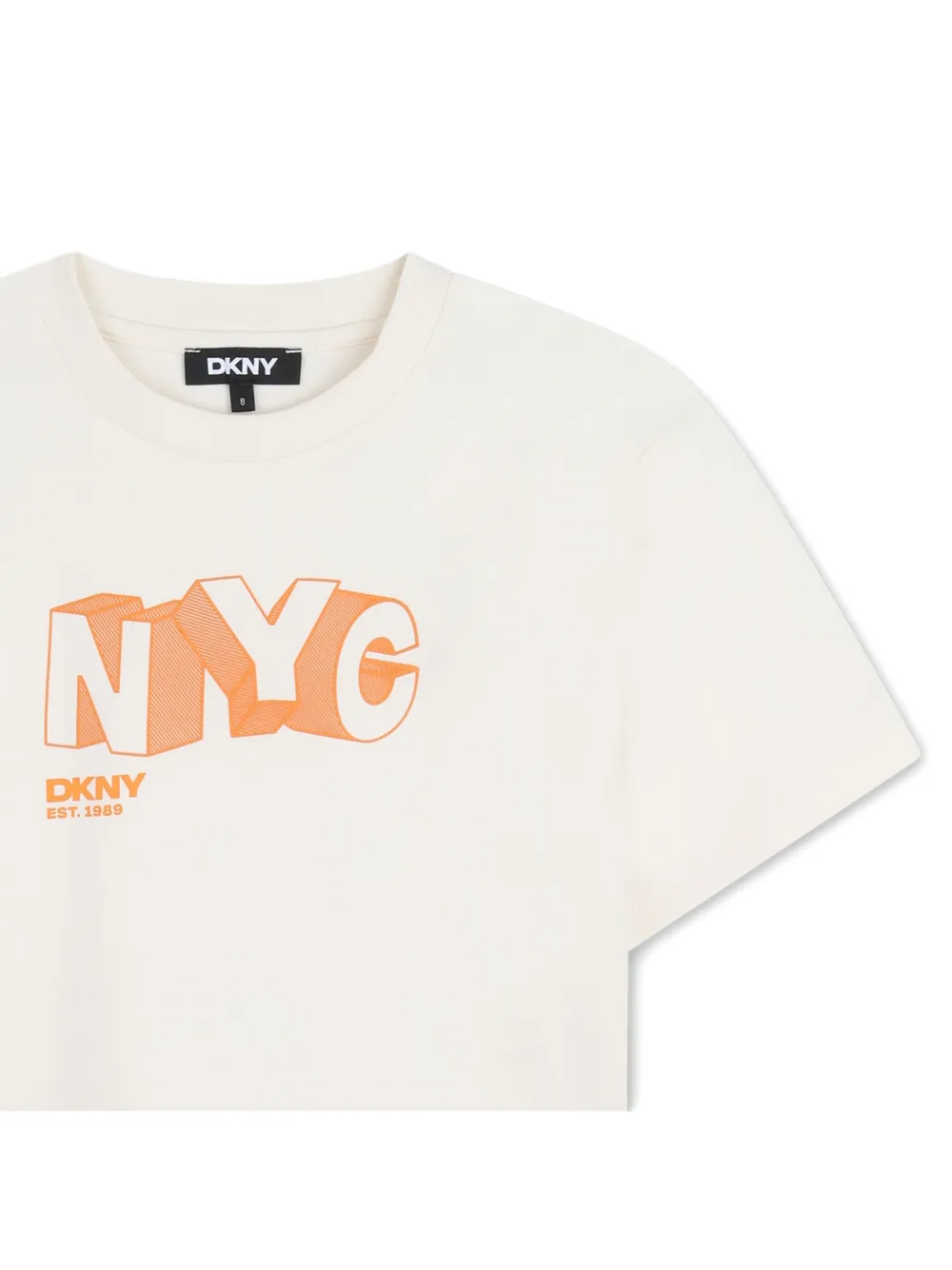 Футболка с принтом NYC Dkny Kids, нейтральный — фото 3
