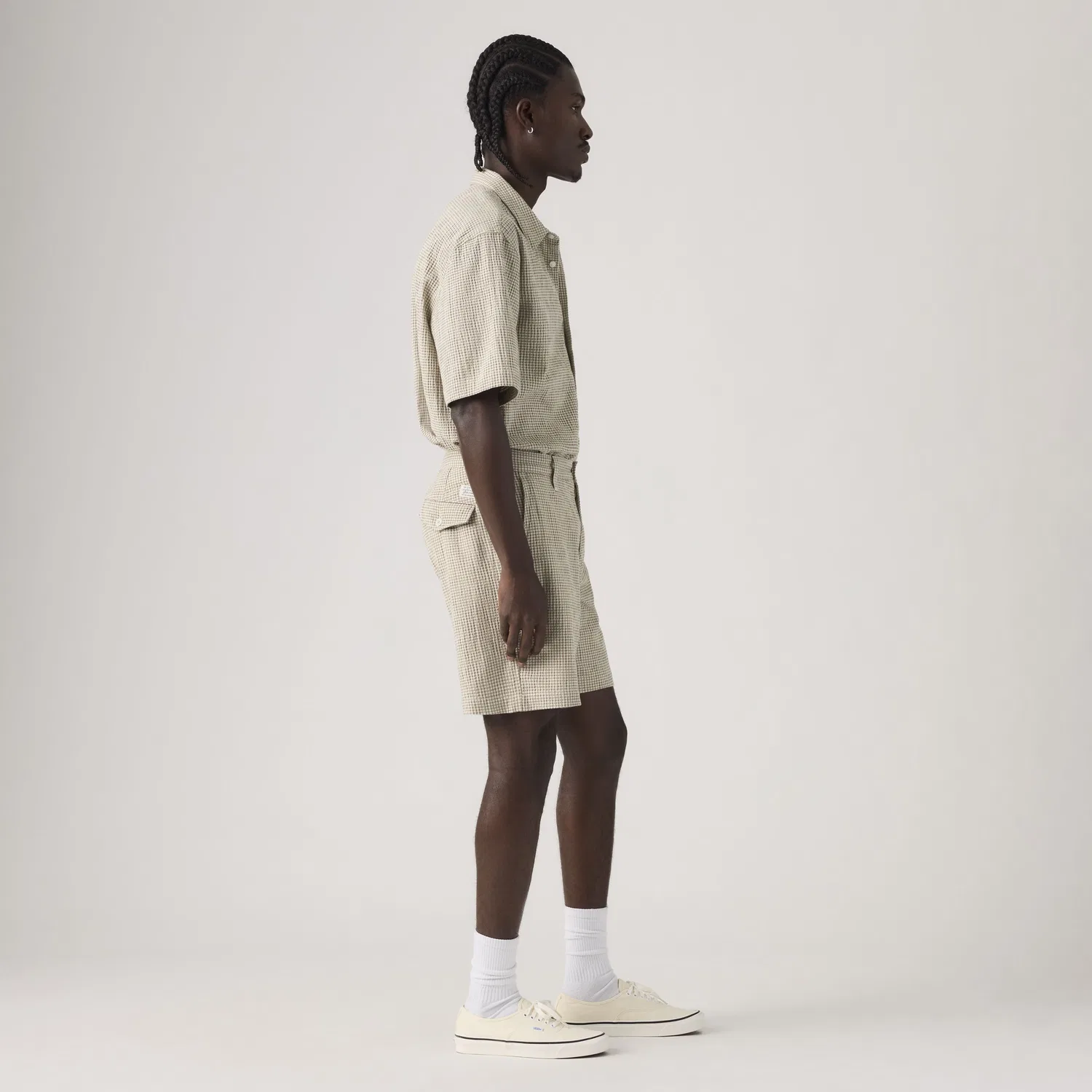 Мужские шорты Xx Chino из натуральной жатой ткани сирсакер, свободного кроя, 8 дюймов Levi's, Brown — фото 4