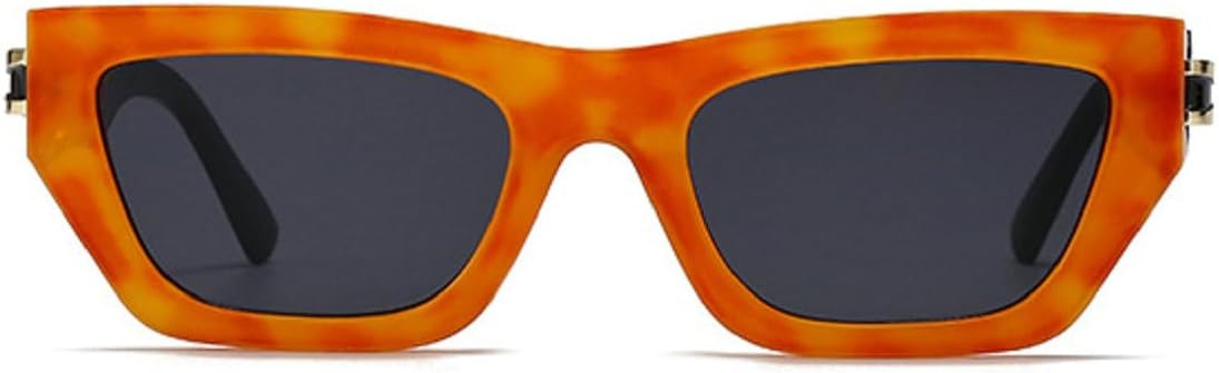 

Винтажные квадратные солнцезащитные очки для женщин и мужчин, роскошные модные прямоугольные солнцезащитные очки для женщин, очки с защитой от ультрафиолета UV400 Melrose, Amber