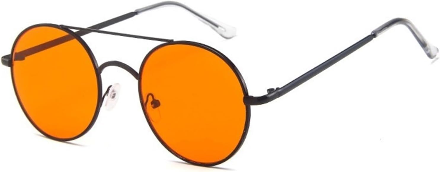 

Женские солнцезащитные очки в металлической круглой оправе, для активного отдыха на природе, для вождения, мужские солнцезащитные очки для поездок на работу Generic, Orange
